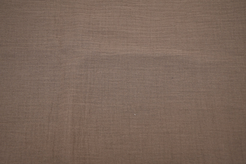 100% Cotton Double Gauze Muslin Fabric - Taupe
