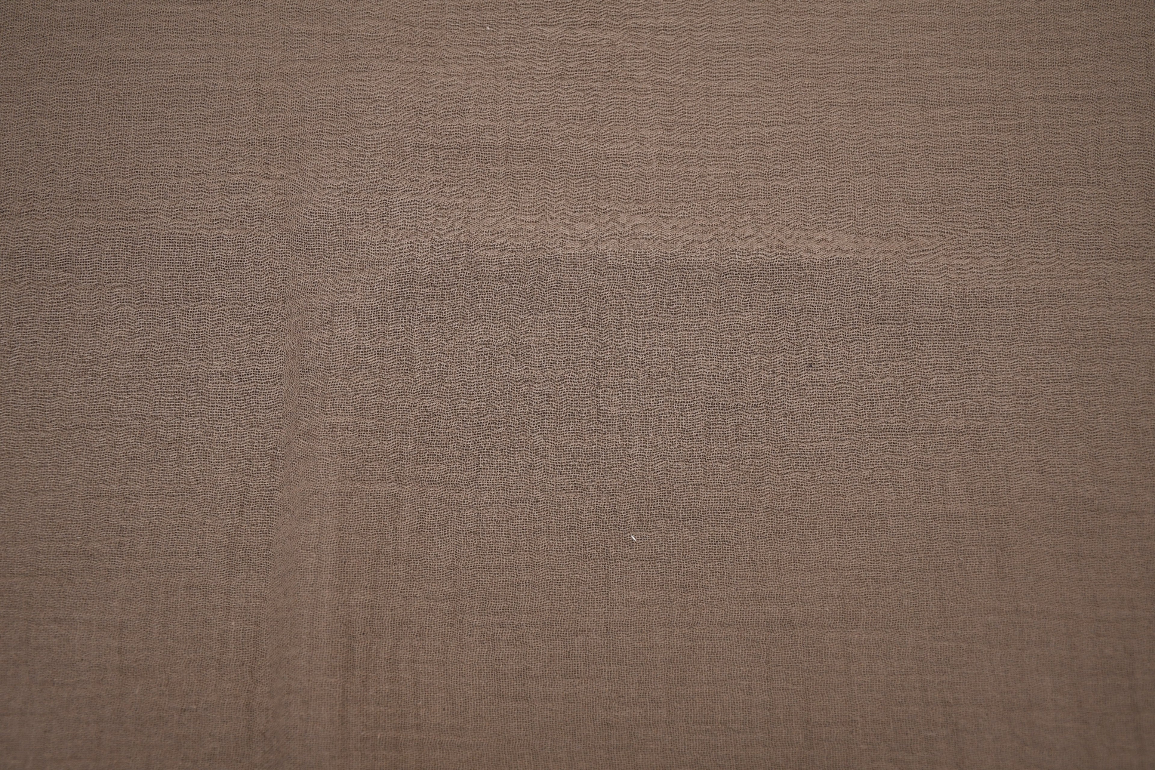 100% Cotton Double Gauze Muslin Fabric - Taupe