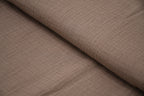 100% Cotton Double Gauze Muslin Fabric - Taupe