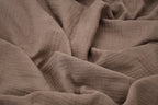 100% Cotton Double Gauze Muslin Fabric - Taupe