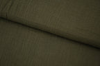100% Cotton Double Gauze Muslin Fabric -  Army