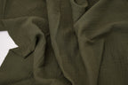 100% Cotton Double Gauze Muslin Fabric -  Army