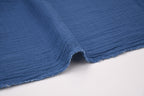 100% Cotton Double Gauze Muslin Fabric - Pacific Blue