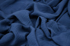 100% Cotton Double Gauze Muslin Fabric - Pacific Blue