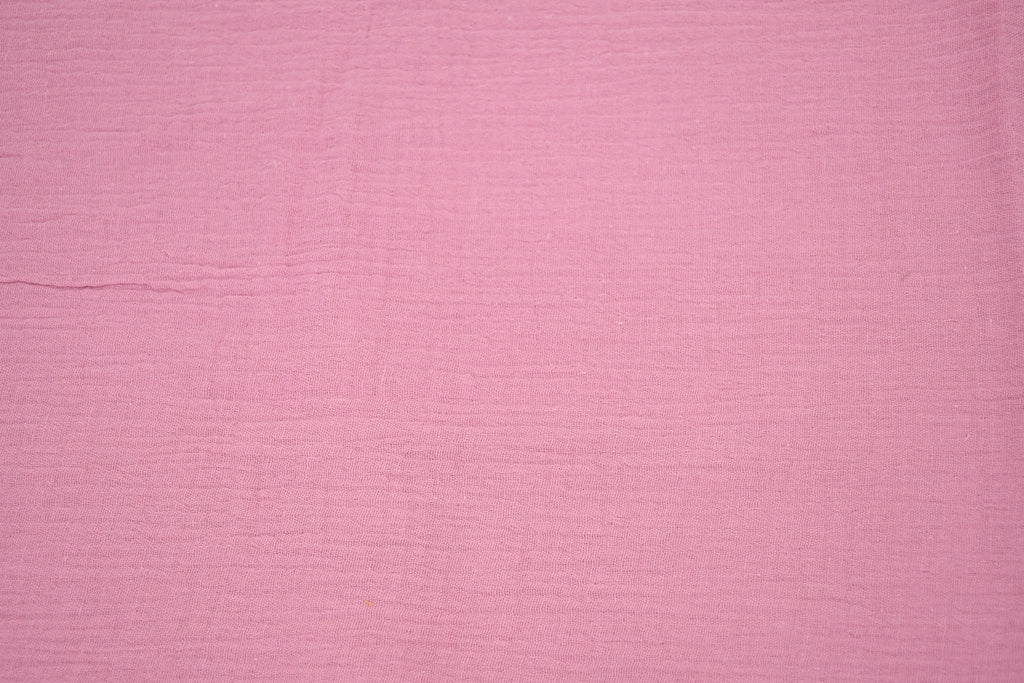 100% Cotton Double Gauze Muslin Fabric - Mauve