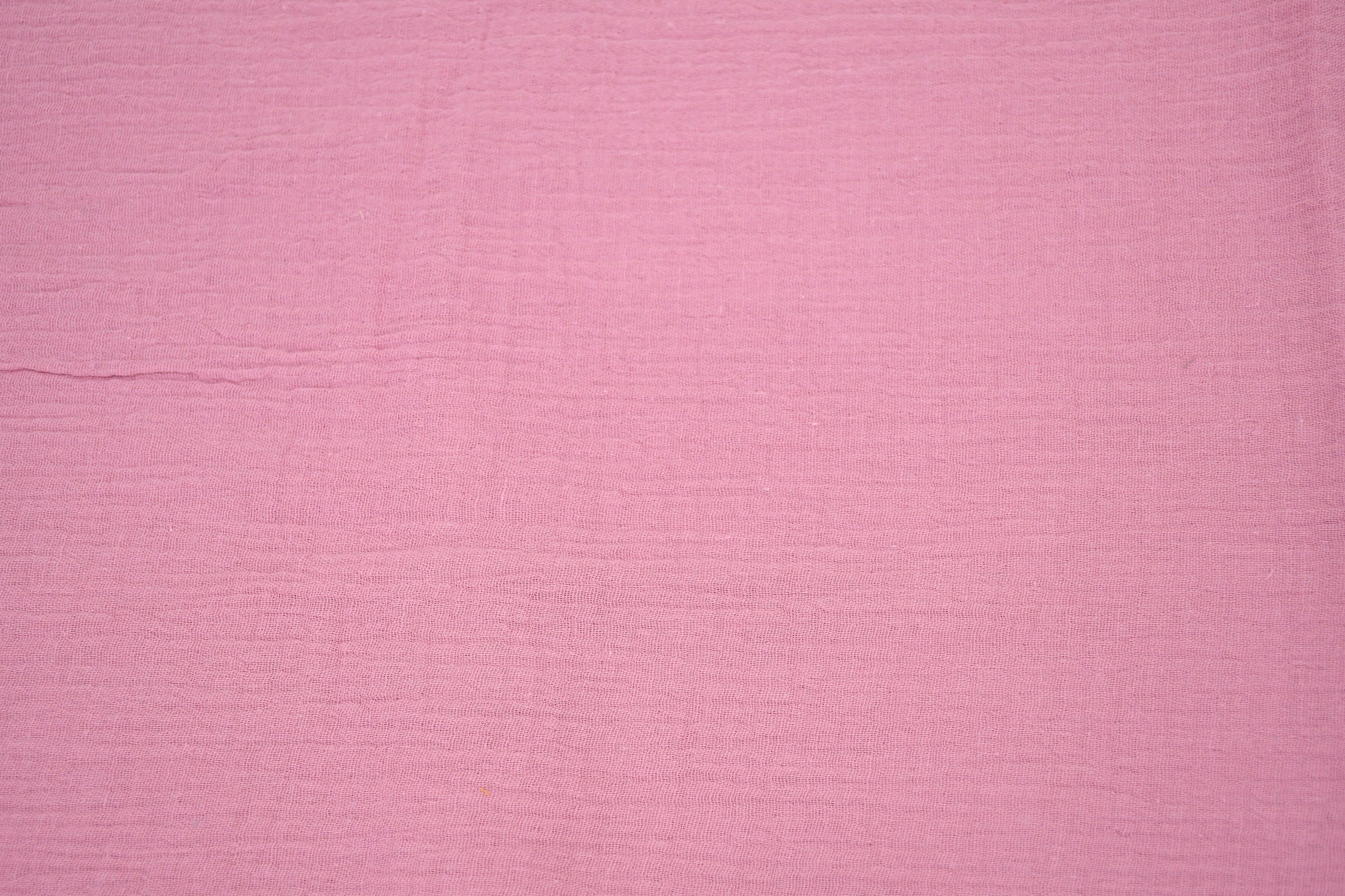 100% Cotton Double Gauze Muslin Fabric - Mauve