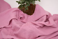 100% Cotton Double Gauze Muslin Fabric - Mauve
