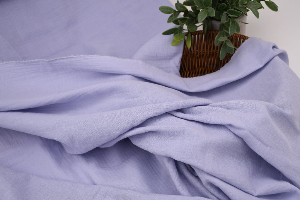 100% Cotton Double Gauze Muslin Fabric - Slate Blue