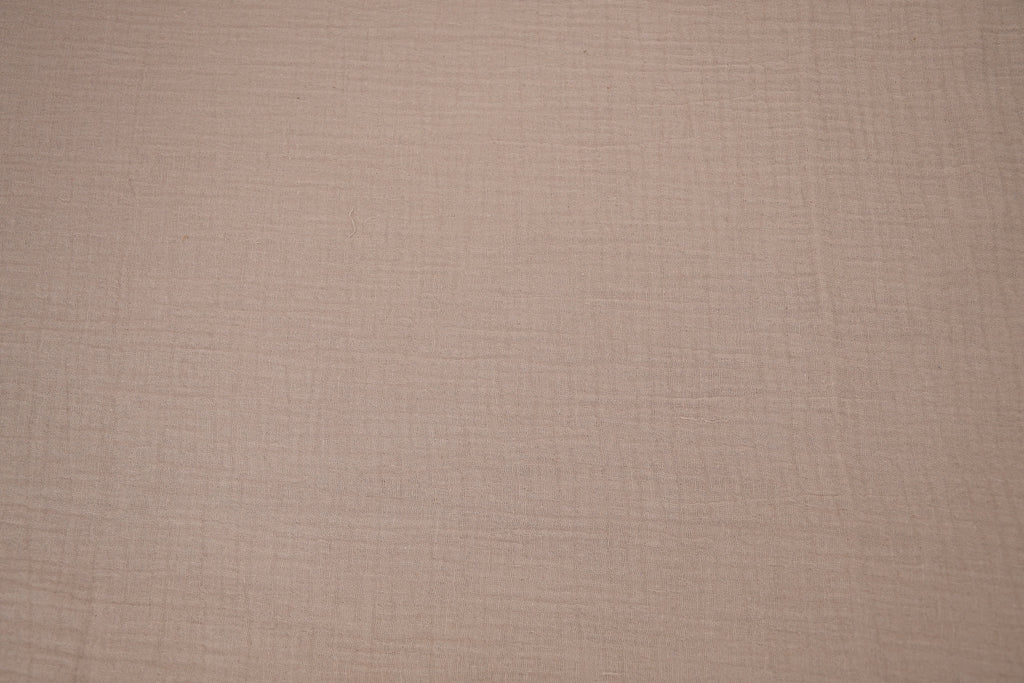 100% Cotton Double Gauze Muslin Fabric - Mushroom