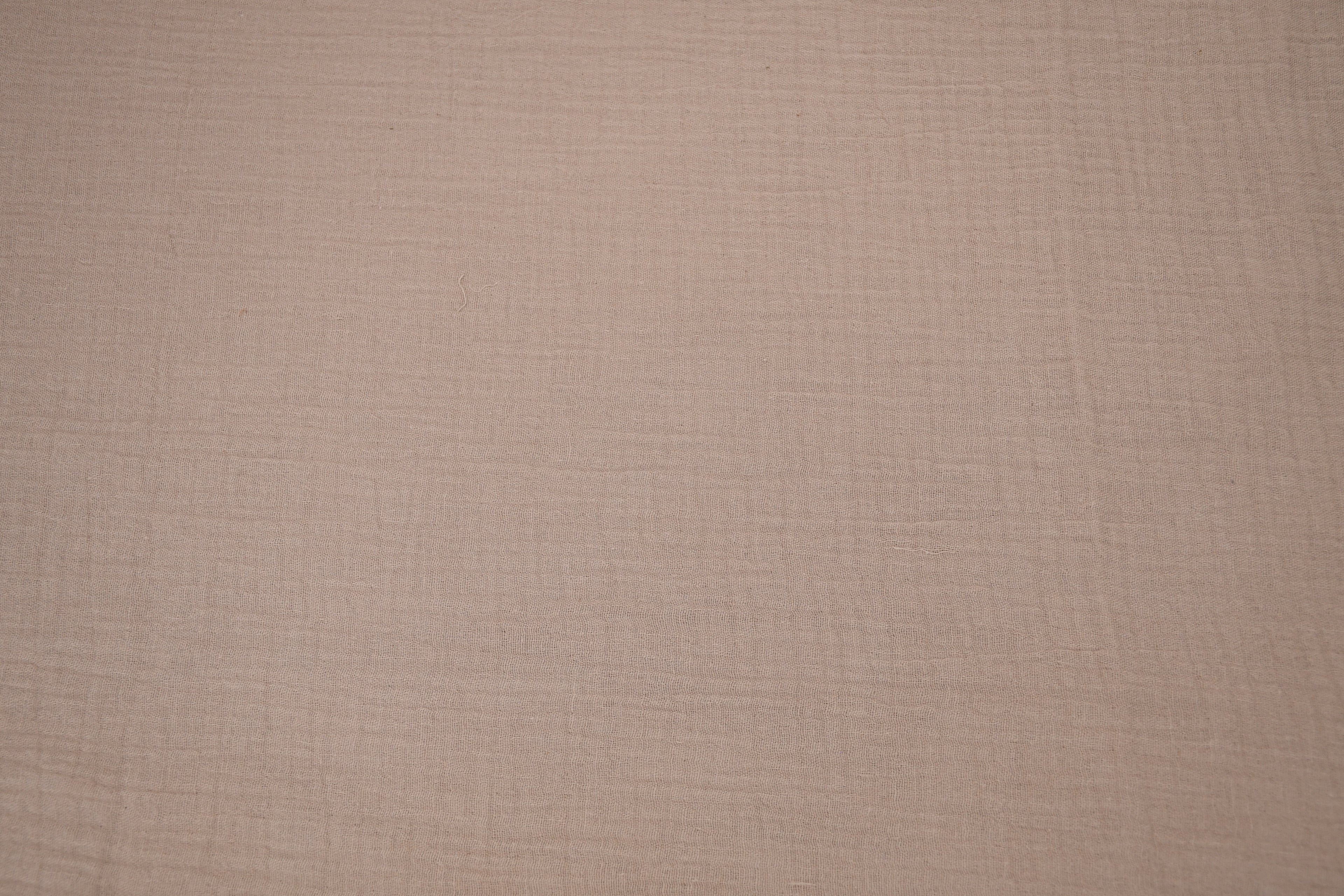 100% Cotton Double Gauze Muslin Fabric - Mushroom