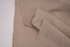 100% Cotton Double Gauze Muslin Fabric - Mushroom