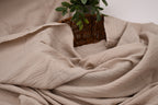 100% Cotton Double Gauze Muslin Fabric - Mushroom