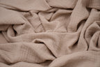 100% Cotton Double Gauze Muslin Fabric - Mushroom