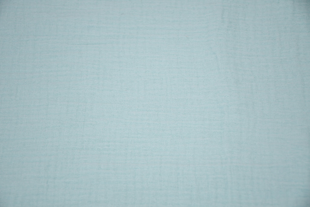 100% Cotton Double Gauze Muslin Fabric -  Aqua