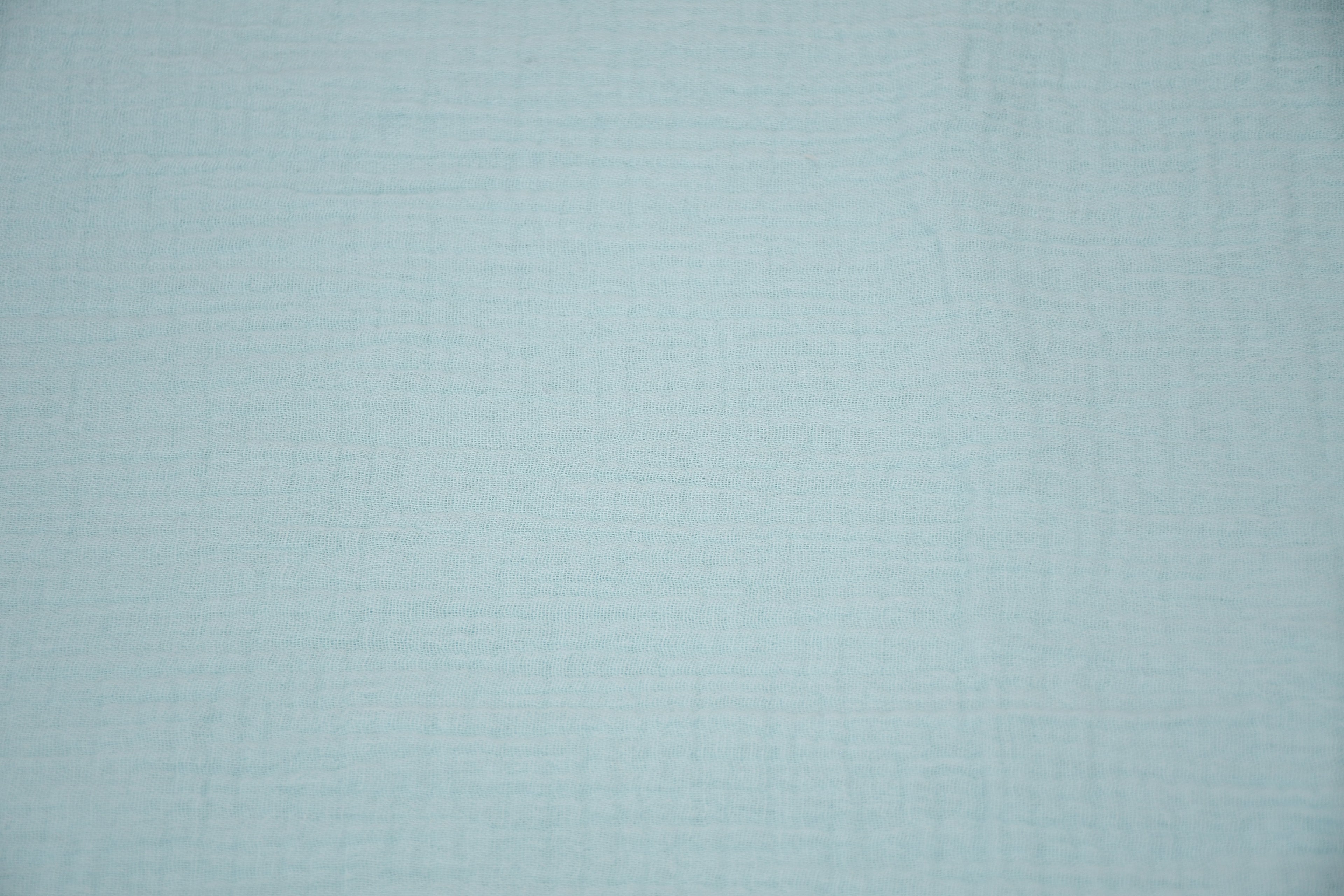 100% Cotton Double Gauze Muslin Fabric -  Aqua