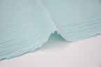 100% Cotton Double Gauze Muslin Fabric -  Aqua