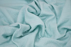100% Cotton Double Gauze Muslin Fabric -  Aqua