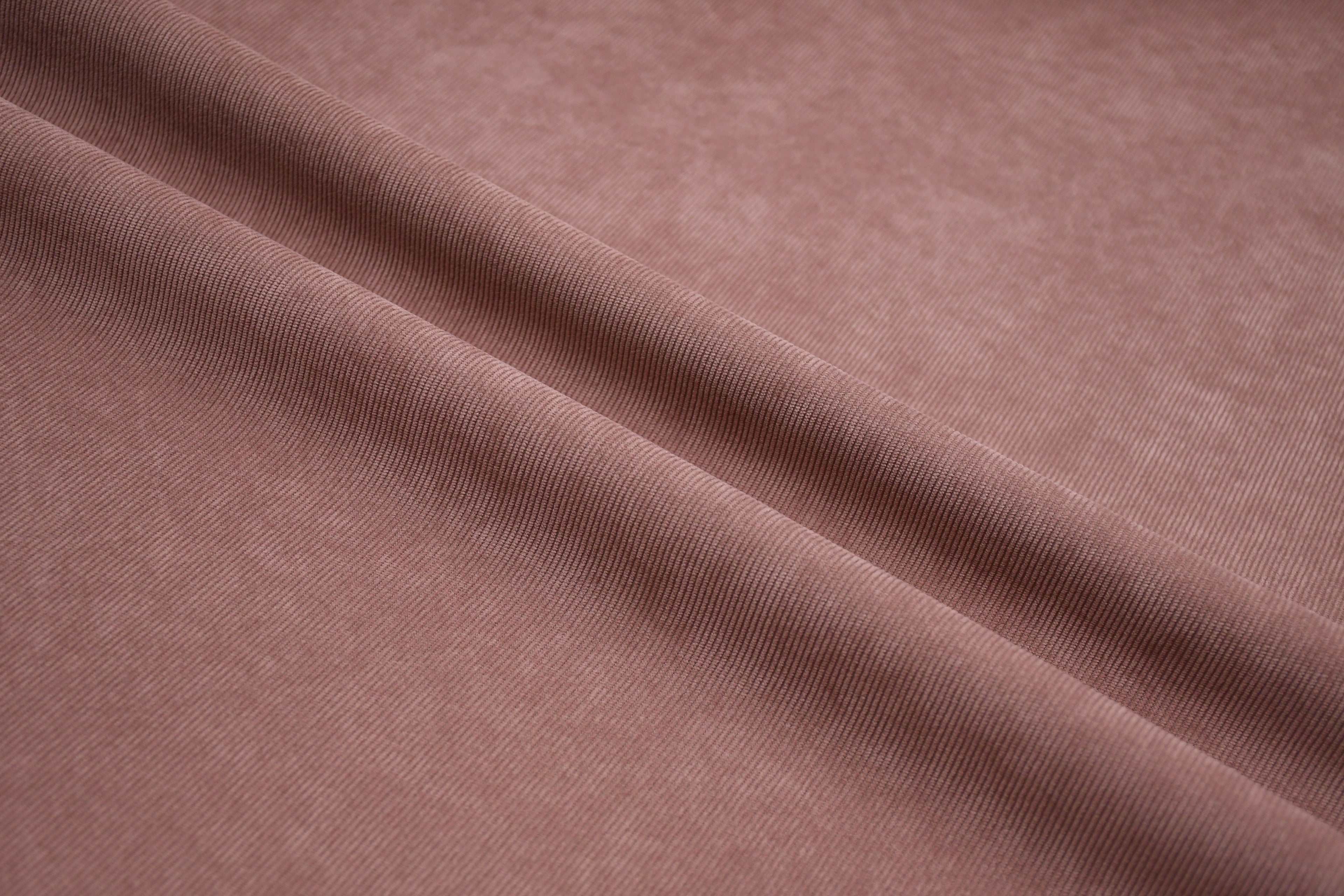 16 Wales Corduroy Light Stretch Fabric - Rose