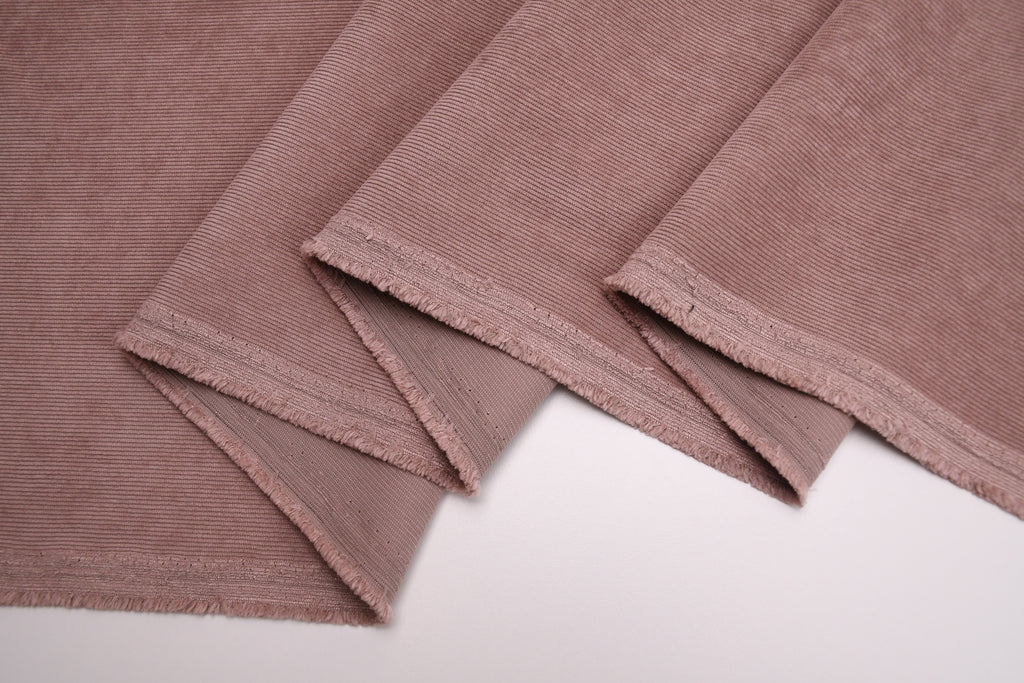 16 Wales Corduroy Light Stretch Fabric - Rose