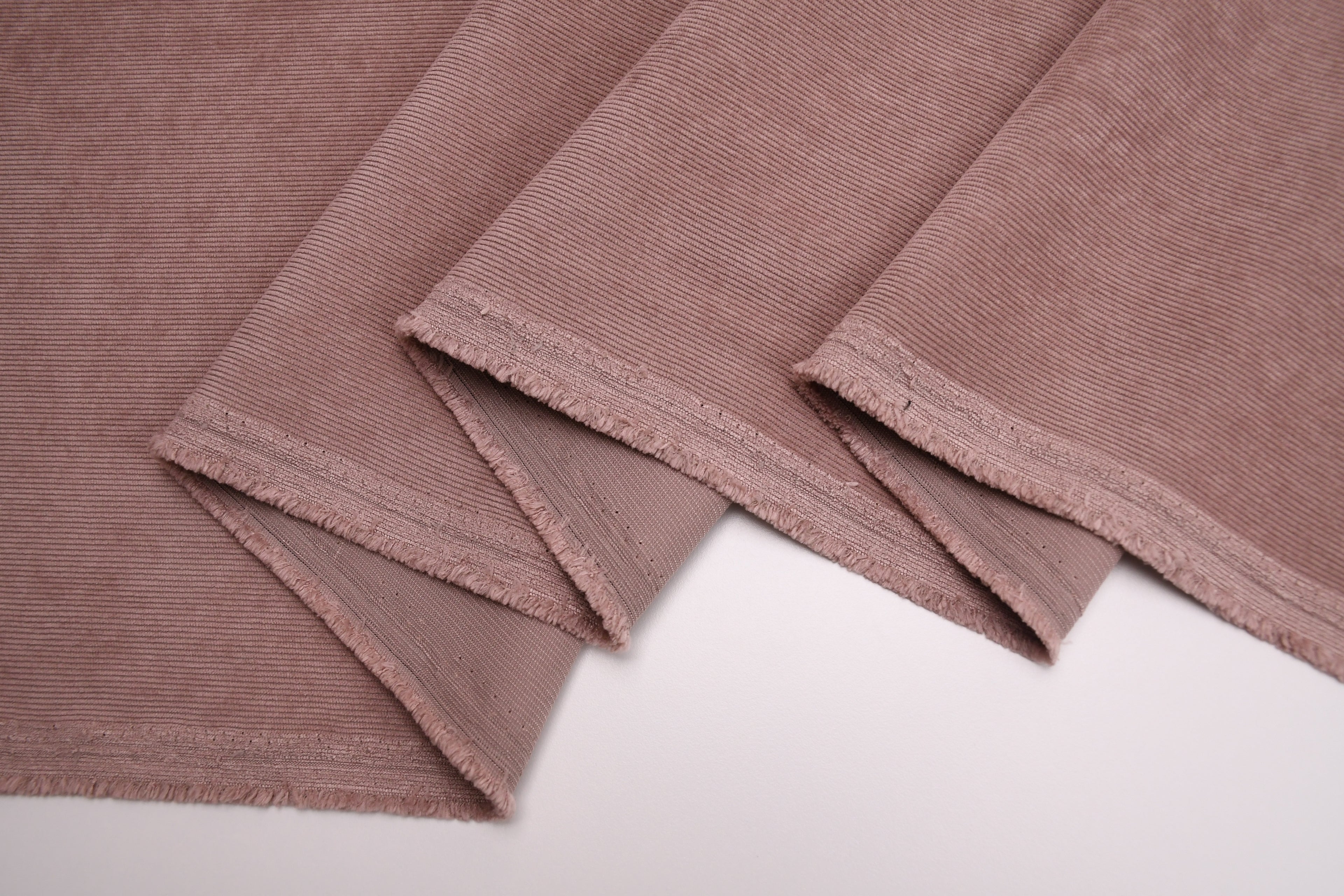16 Wales Corduroy Light Stretch Fabric - Rose