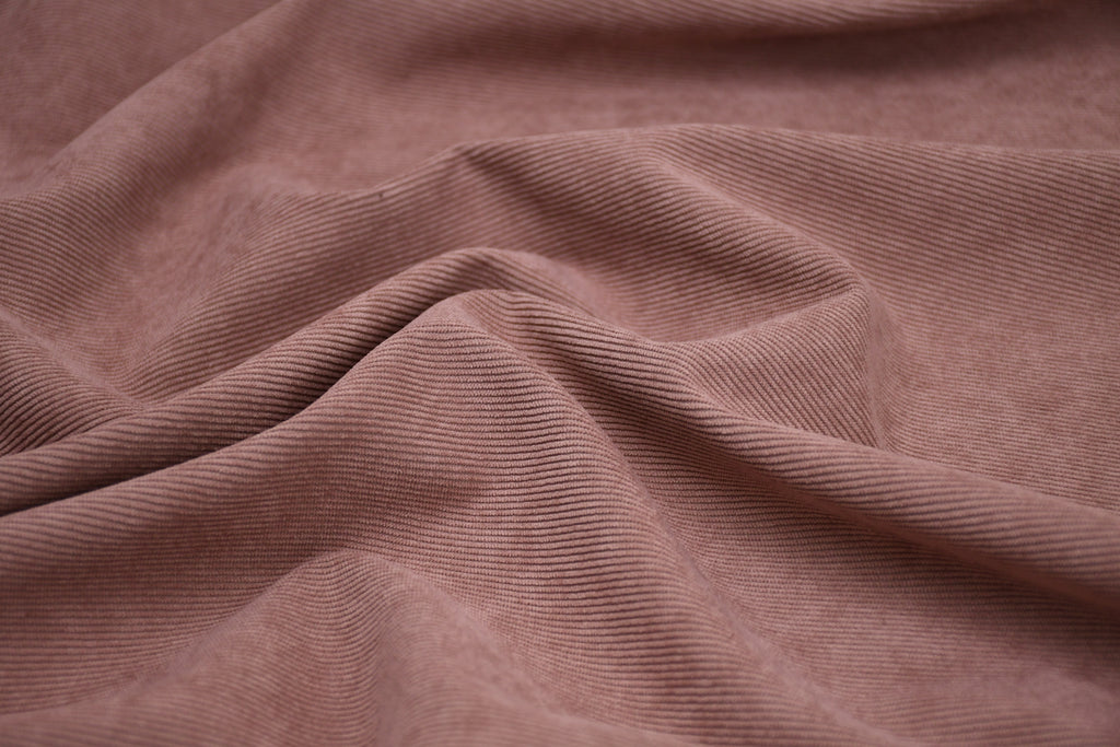 16 Wales Corduroy Light Stretch Fabric - Rose