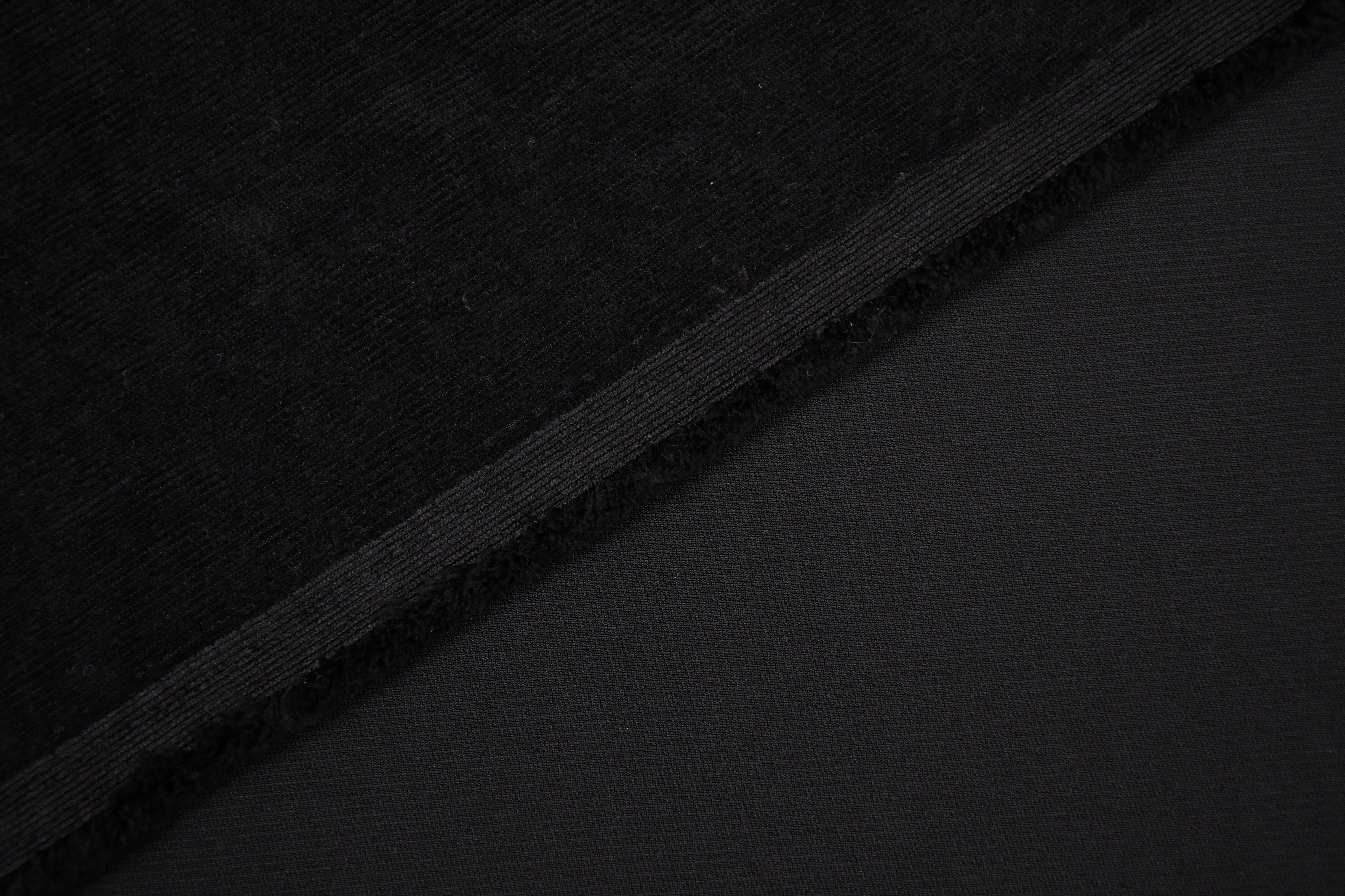 16 Wales Corduroy Light Stretch Fabric - Midnight Black