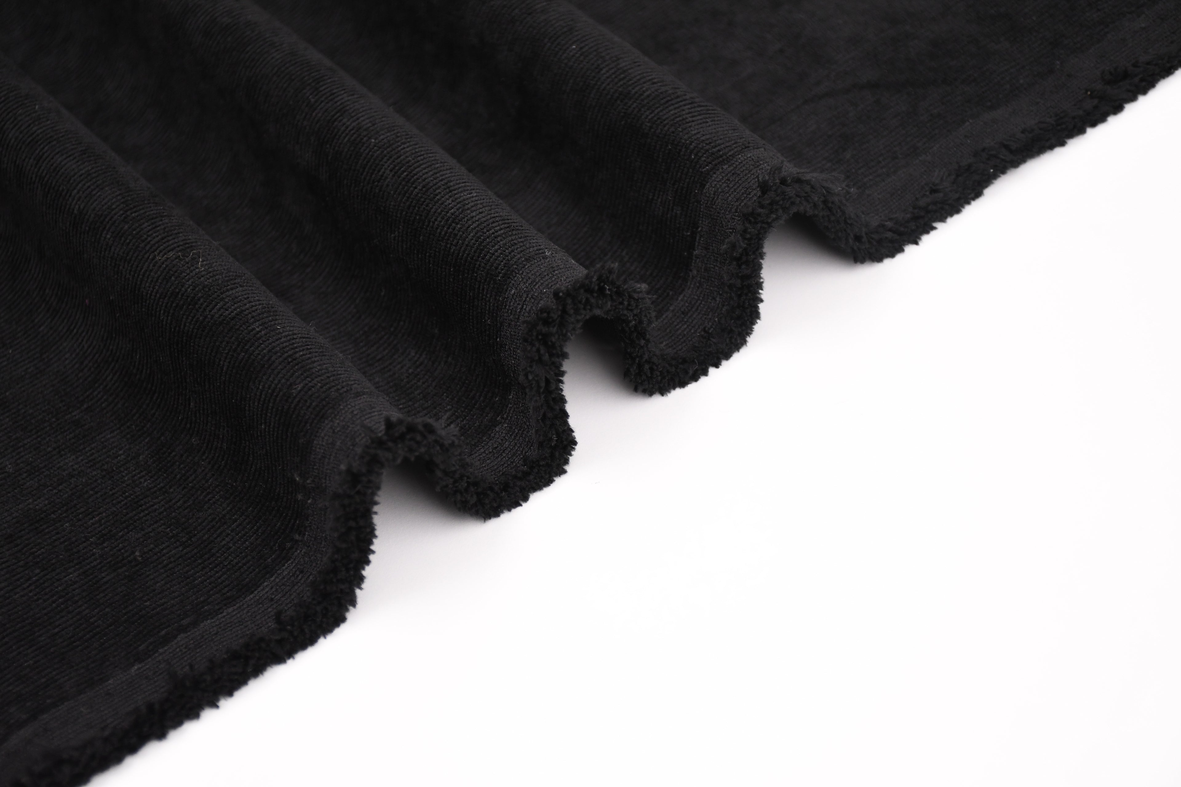 16 Wales Corduroy Light Stretch Fabric - Midnight Black