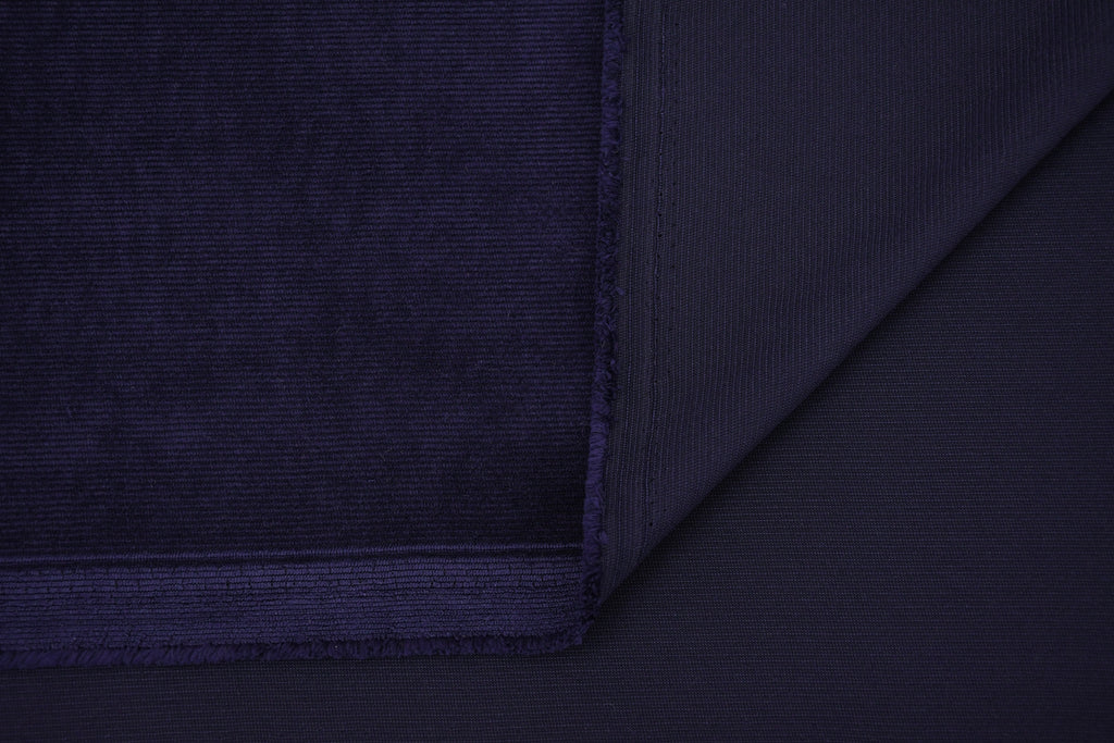 16 Wales Corduroy Light Stretch Fabric  - Navy Blue