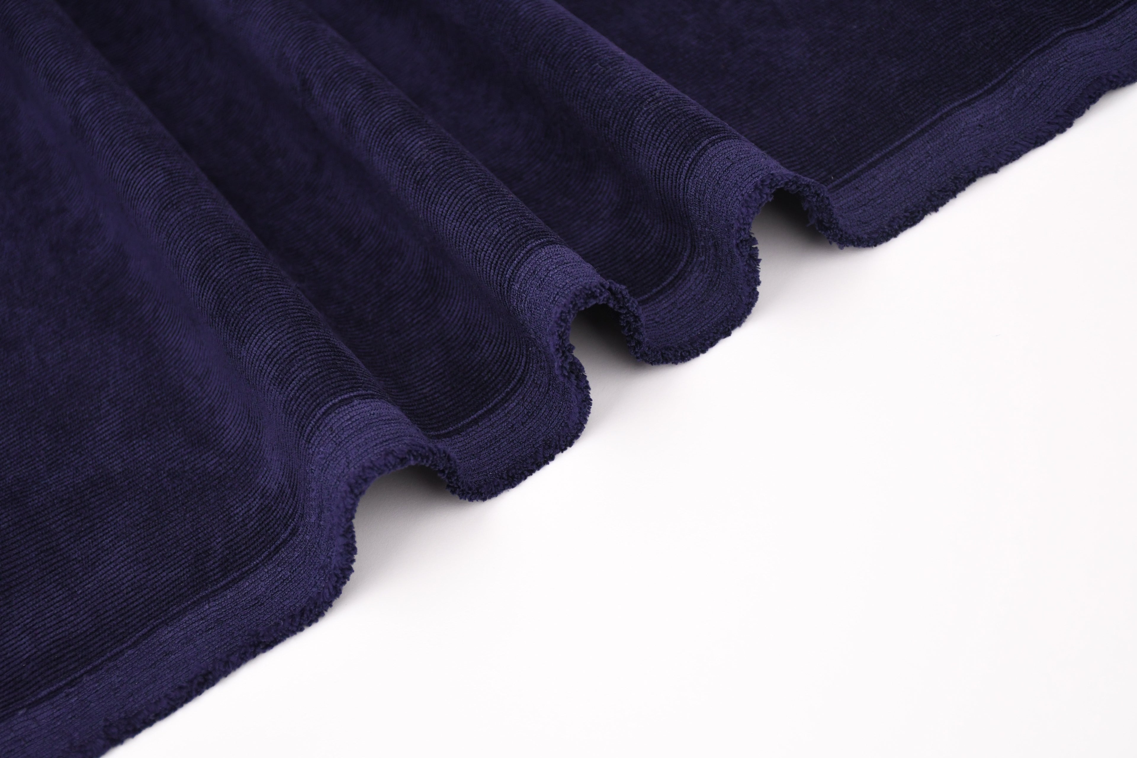 16 Wales Corduroy Light Stretch Fabric  - Navy Blue