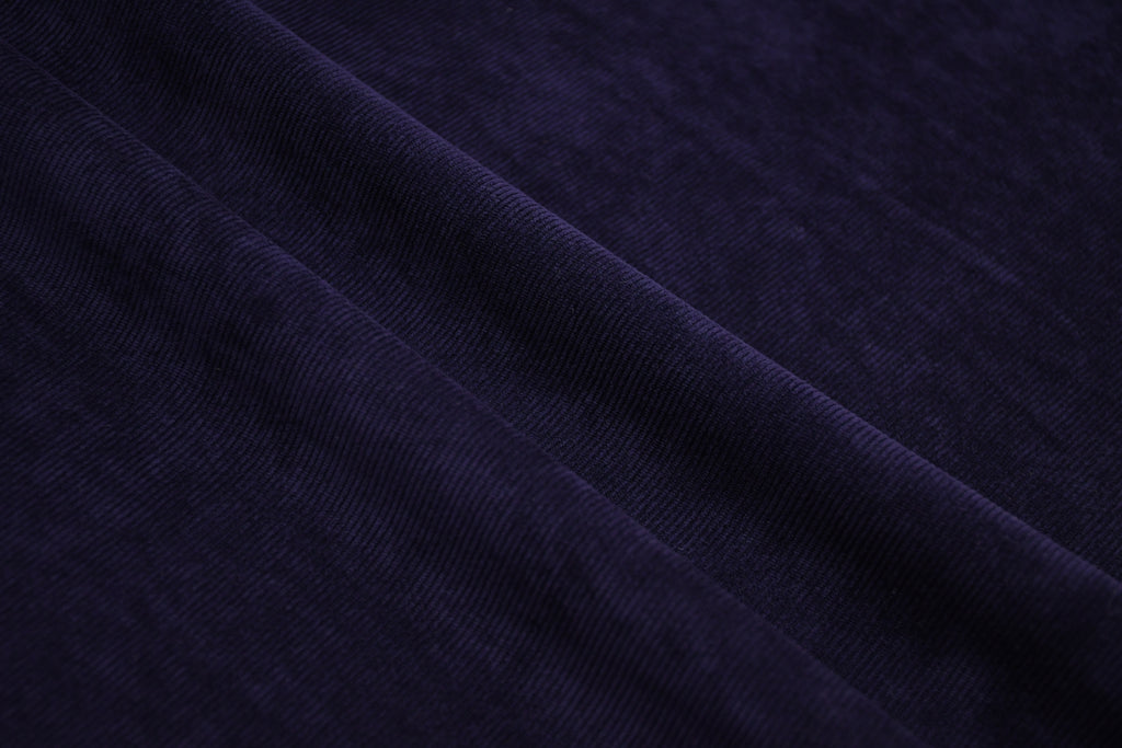 16 Wales Corduroy Light Stretch Fabric  - Navy Blue