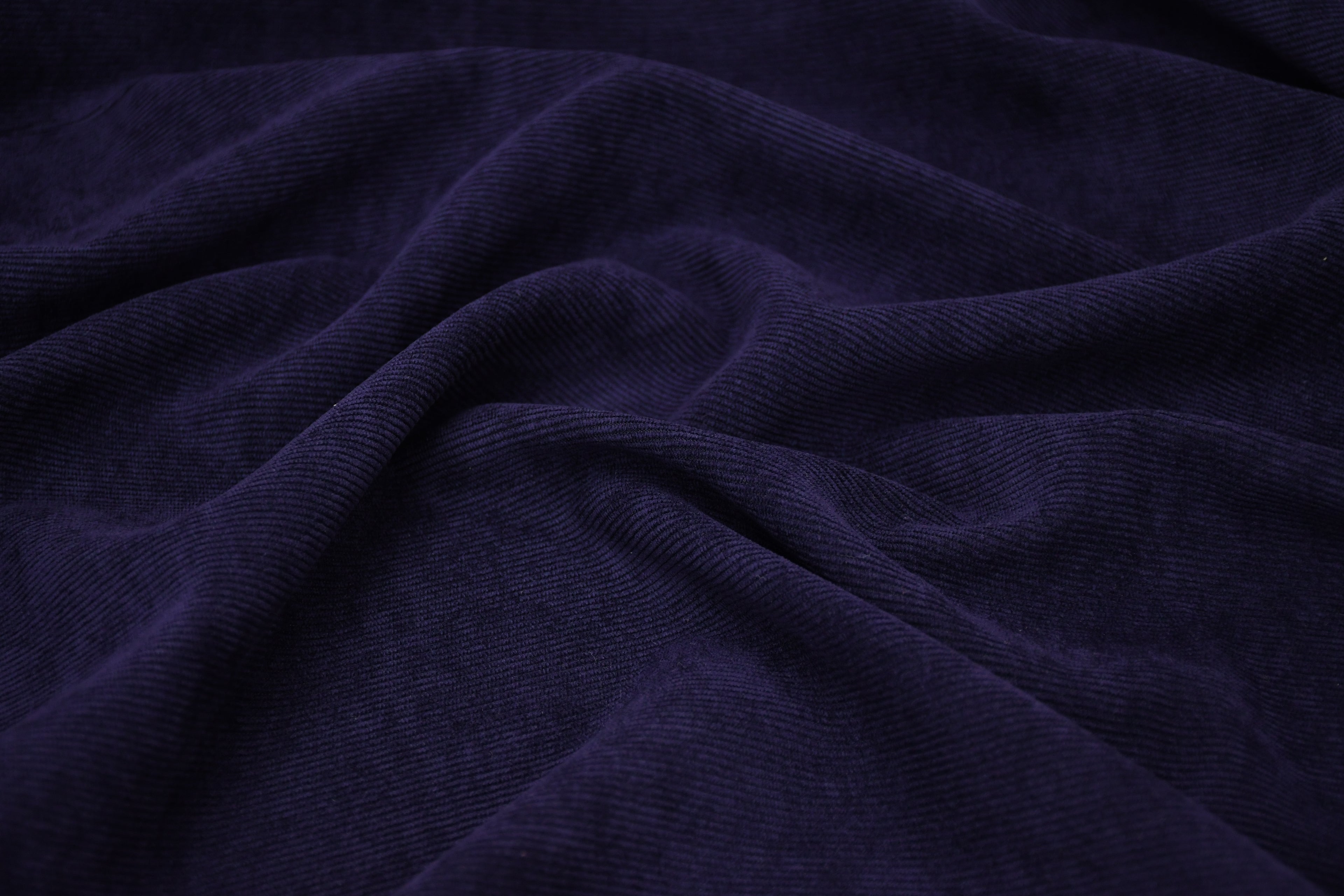 16 Wales Corduroy Light Stretch Fabric  - Navy Blue