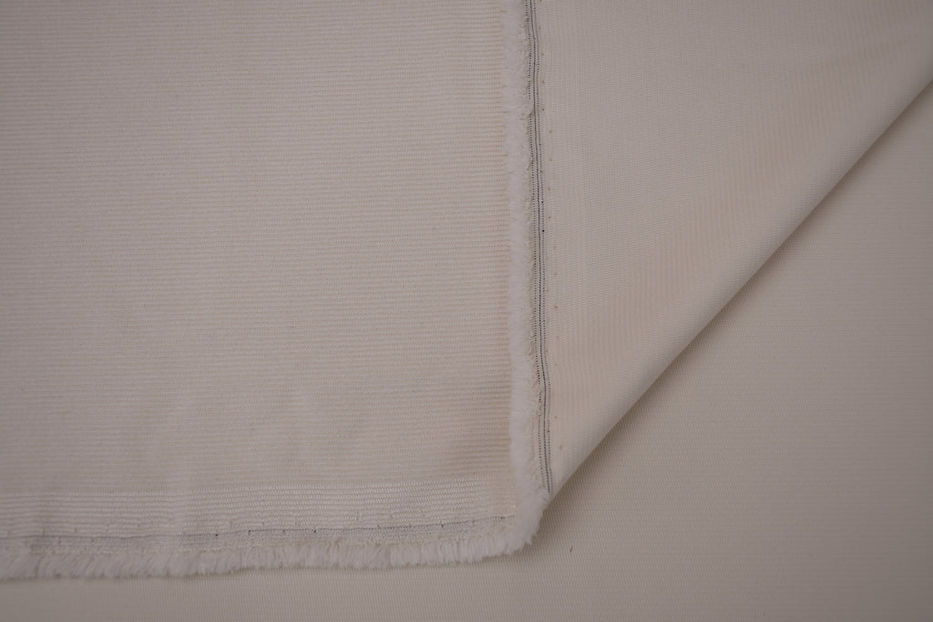 16 Wales Corduroy Light Stretch Fabric - Ivory