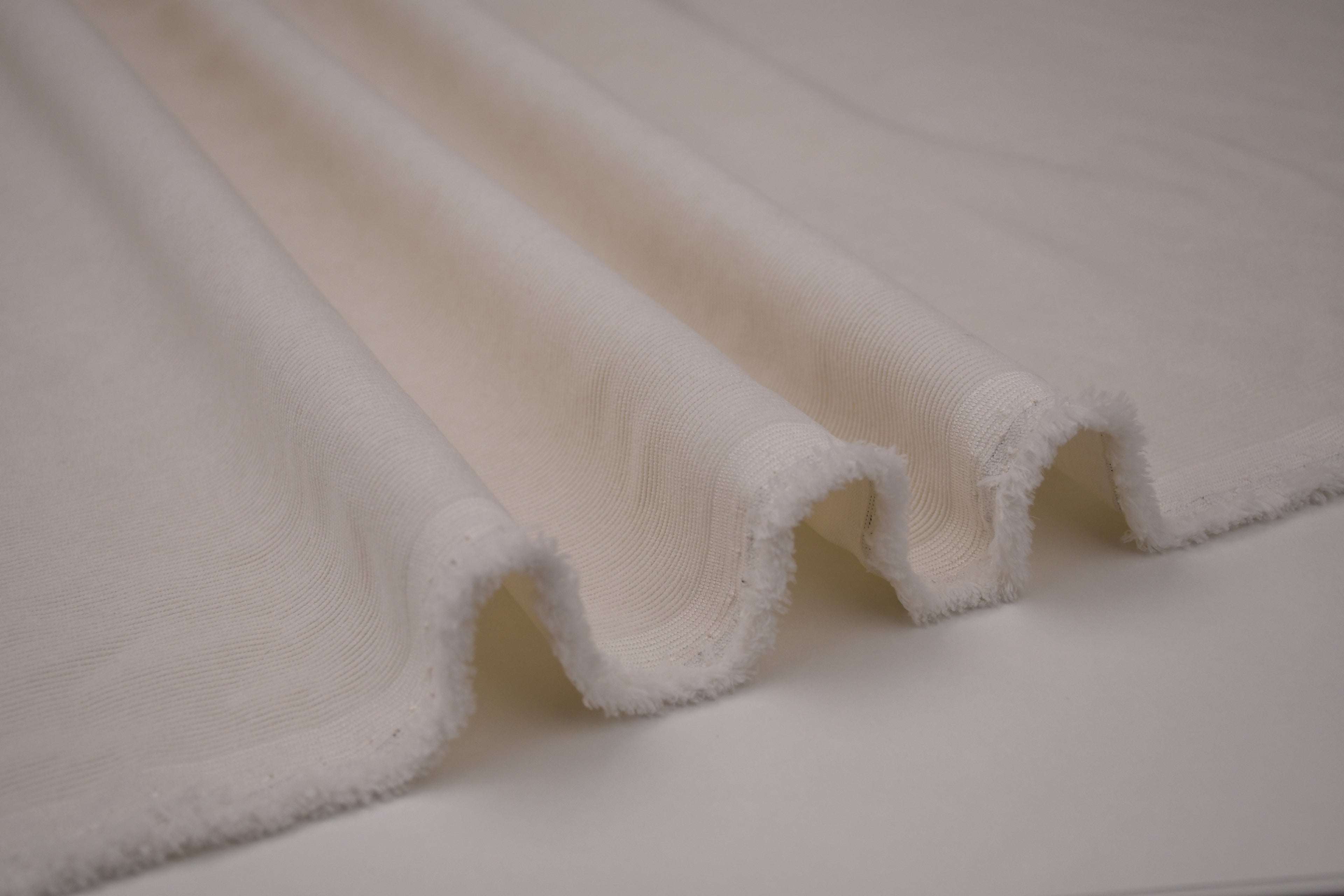 16 Wales Corduroy Light Stretch Fabric - Ivory