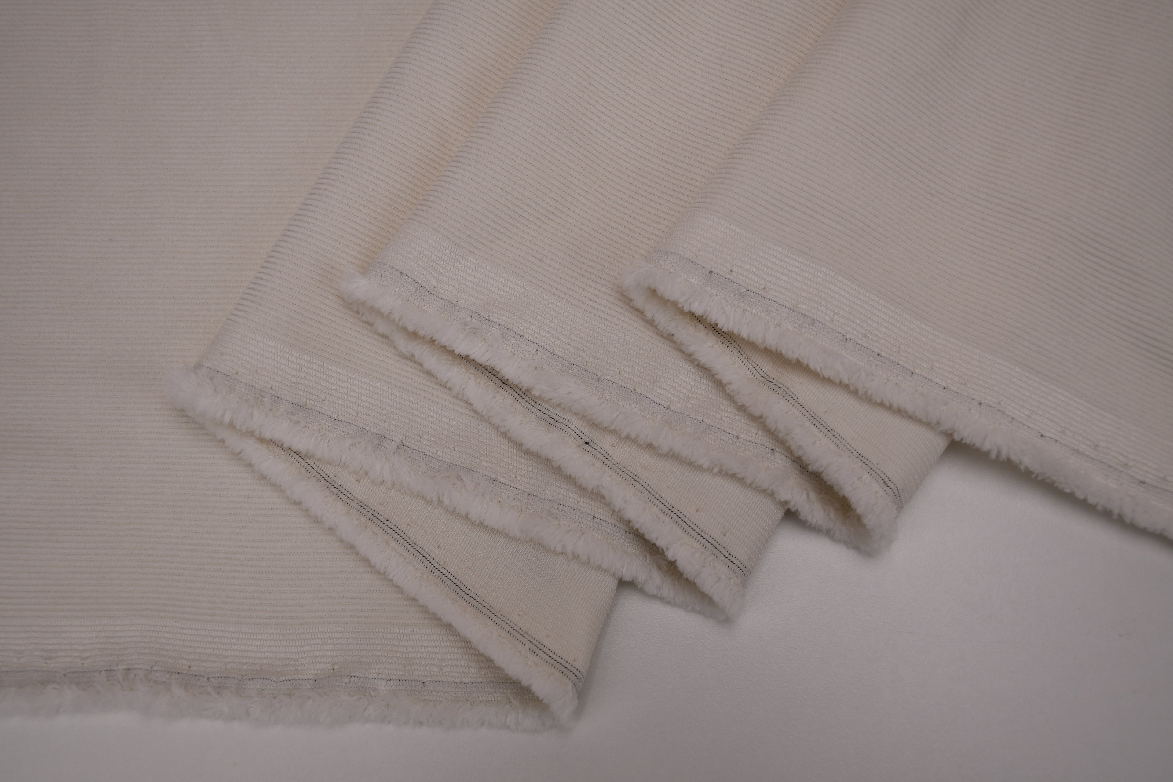 16 Wales Corduroy Light Stretch Fabric - Ivory