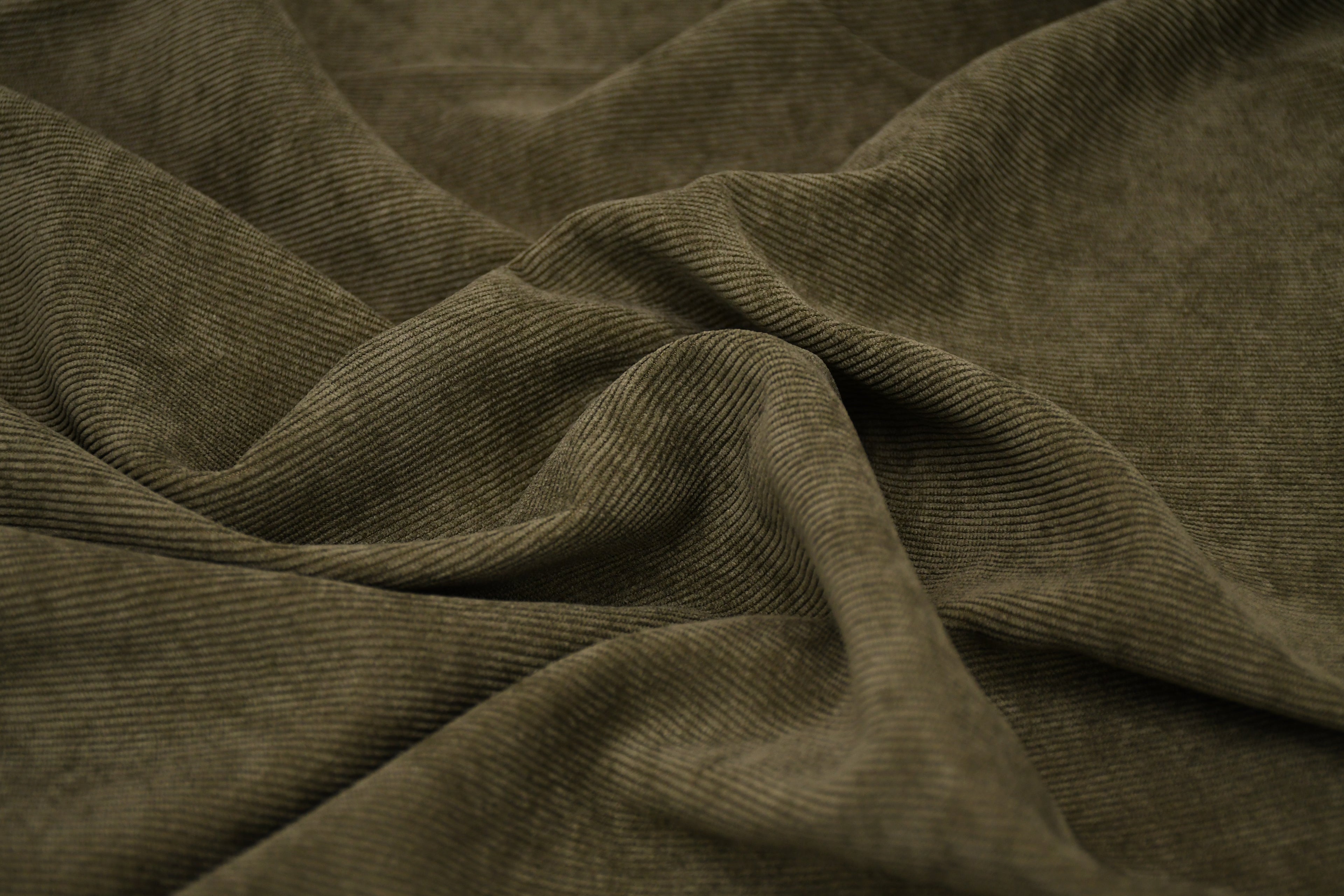 16 Wales Corduroy Light Stretch Fabric - Avocado