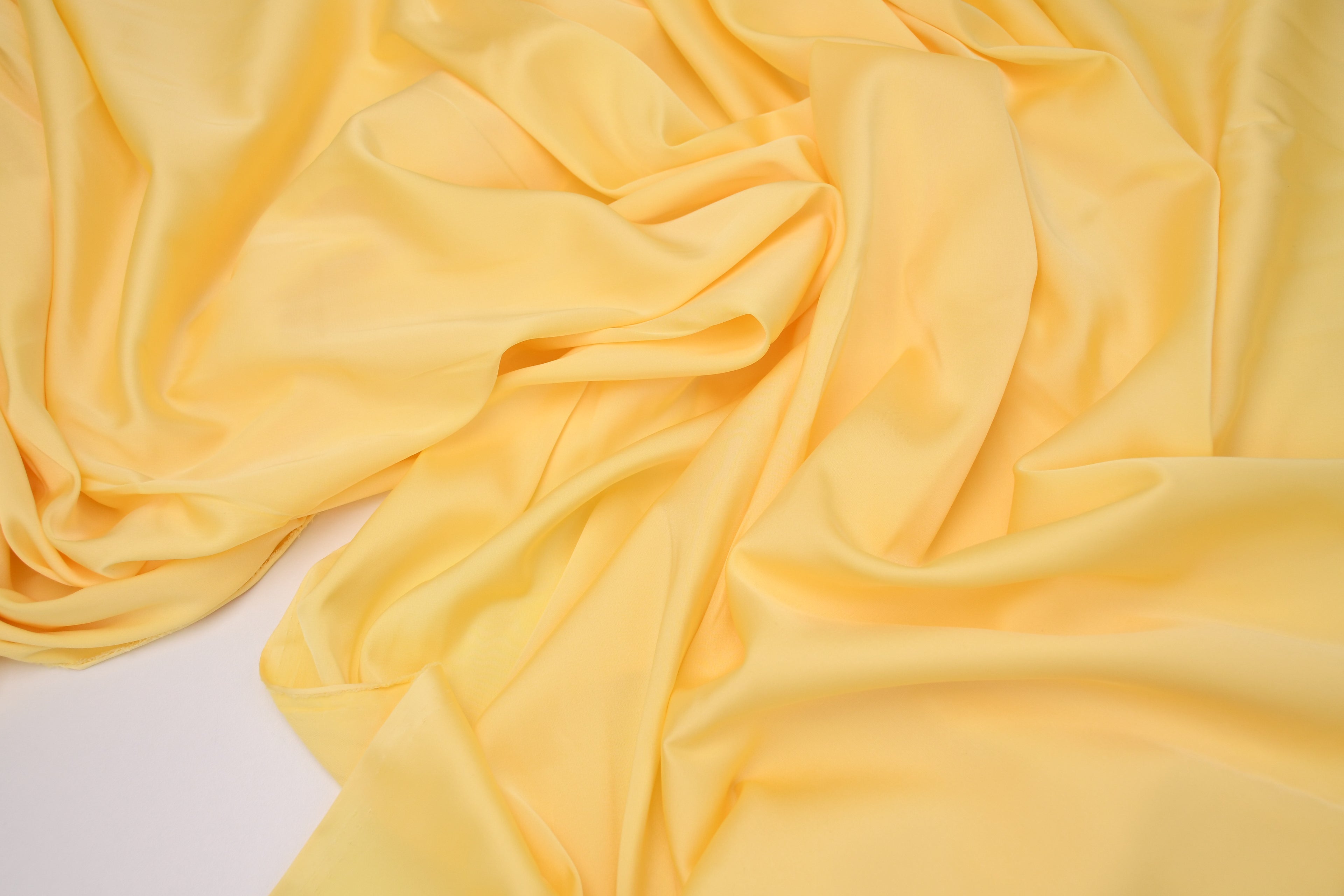 Silky Satin Stretch - Custard