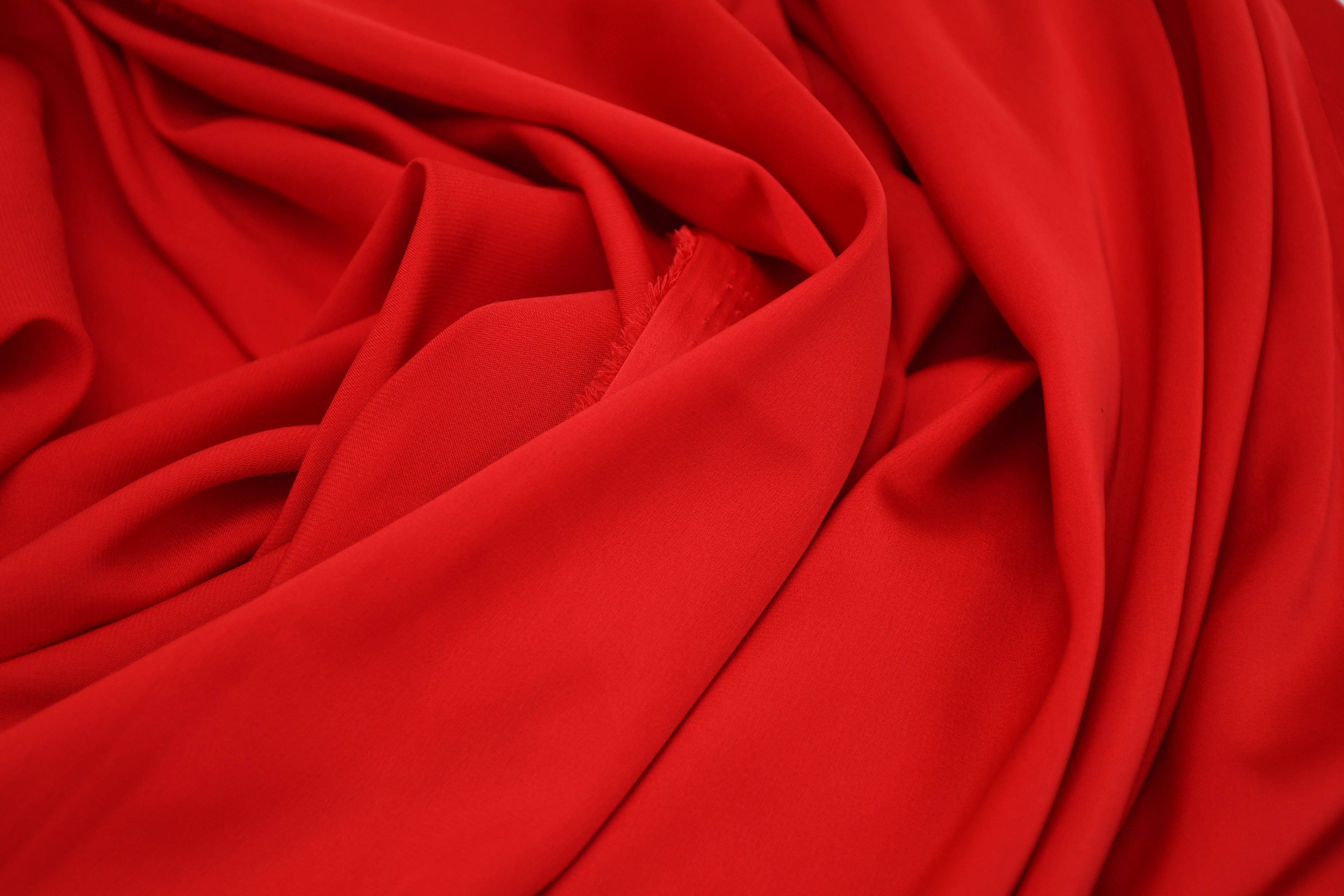 Silky Satin Stretch- Armour Red