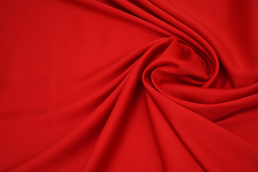 Silky Satin Stretch- Armour Red