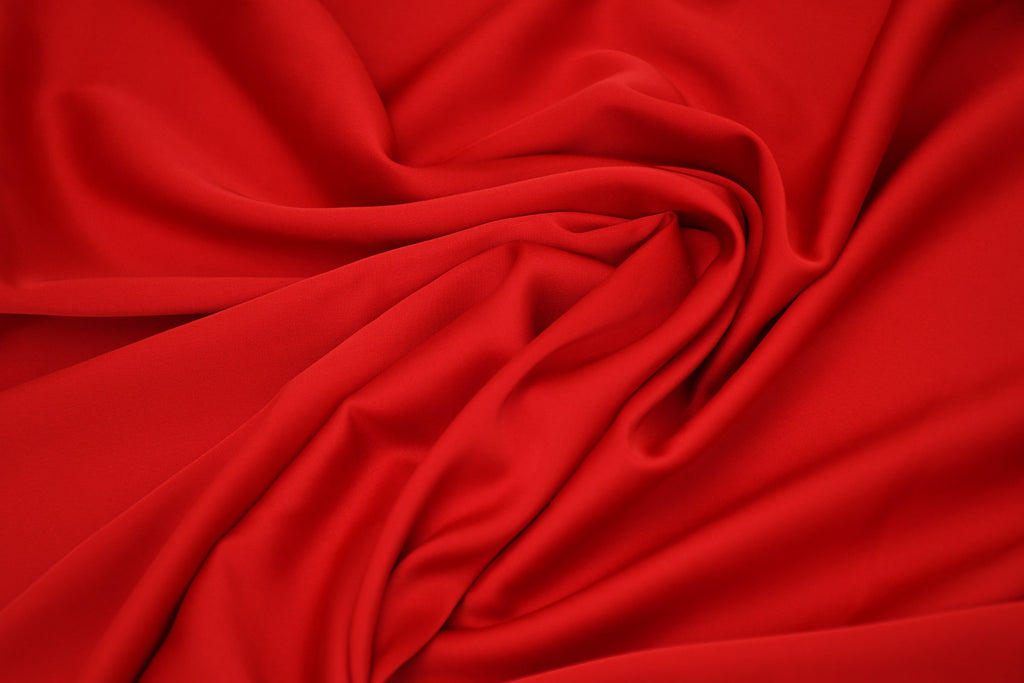 Silky Satin Stretch- Armour Red