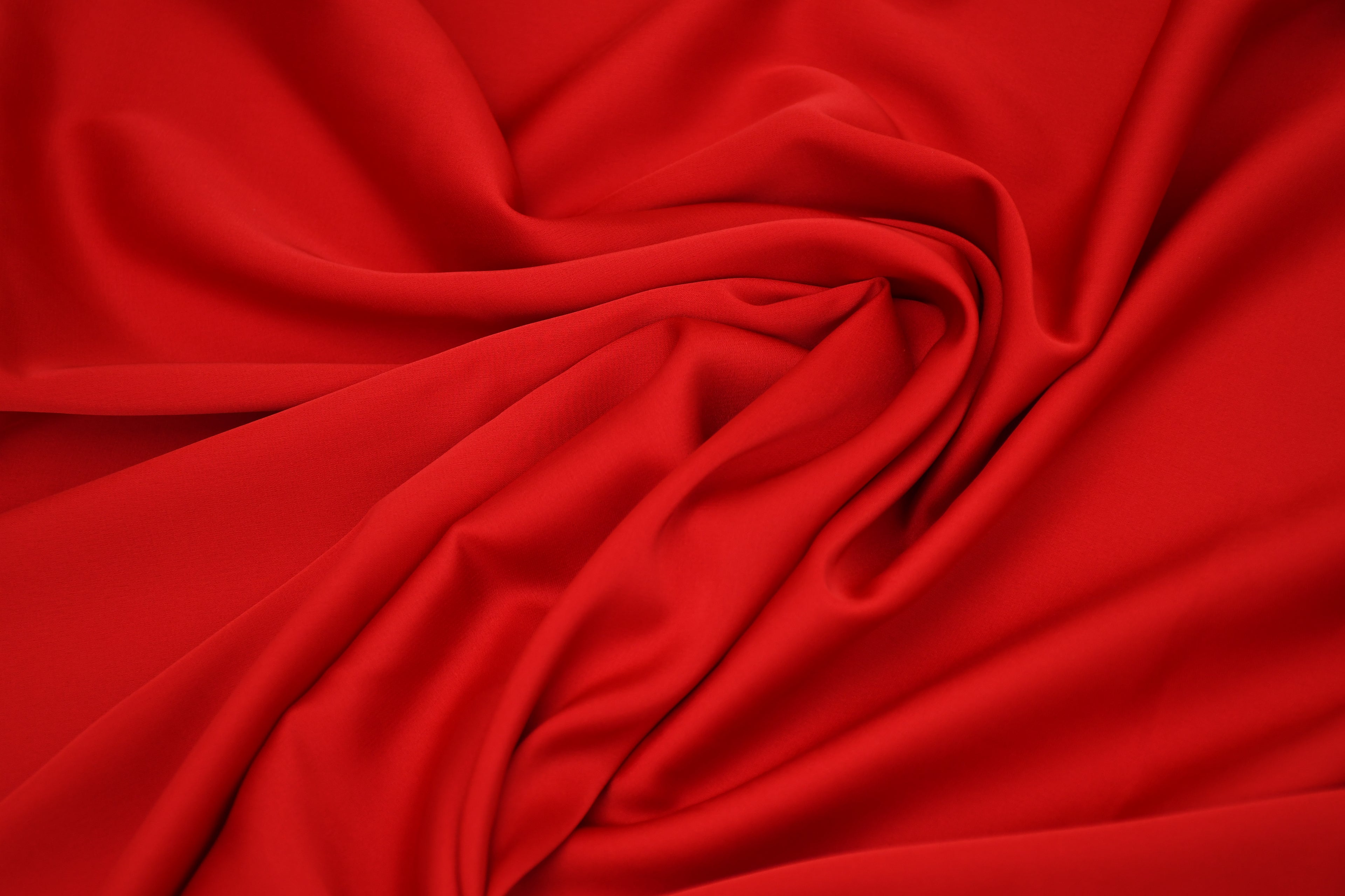 Silky Satin Stretch- Armour Red