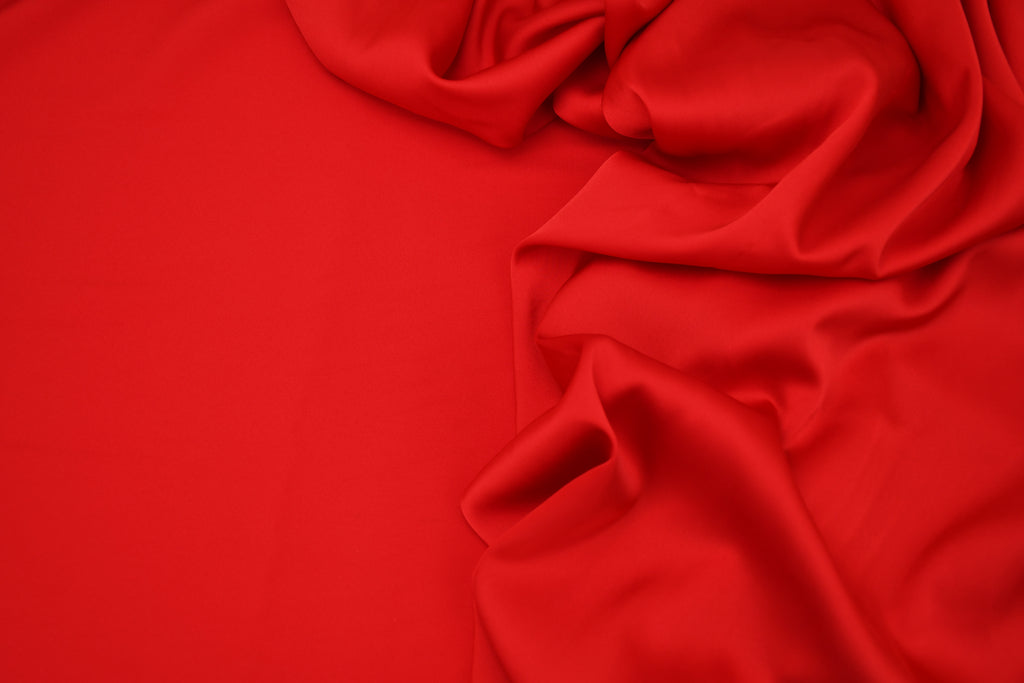 Silky Satin Stretch- Armour Red