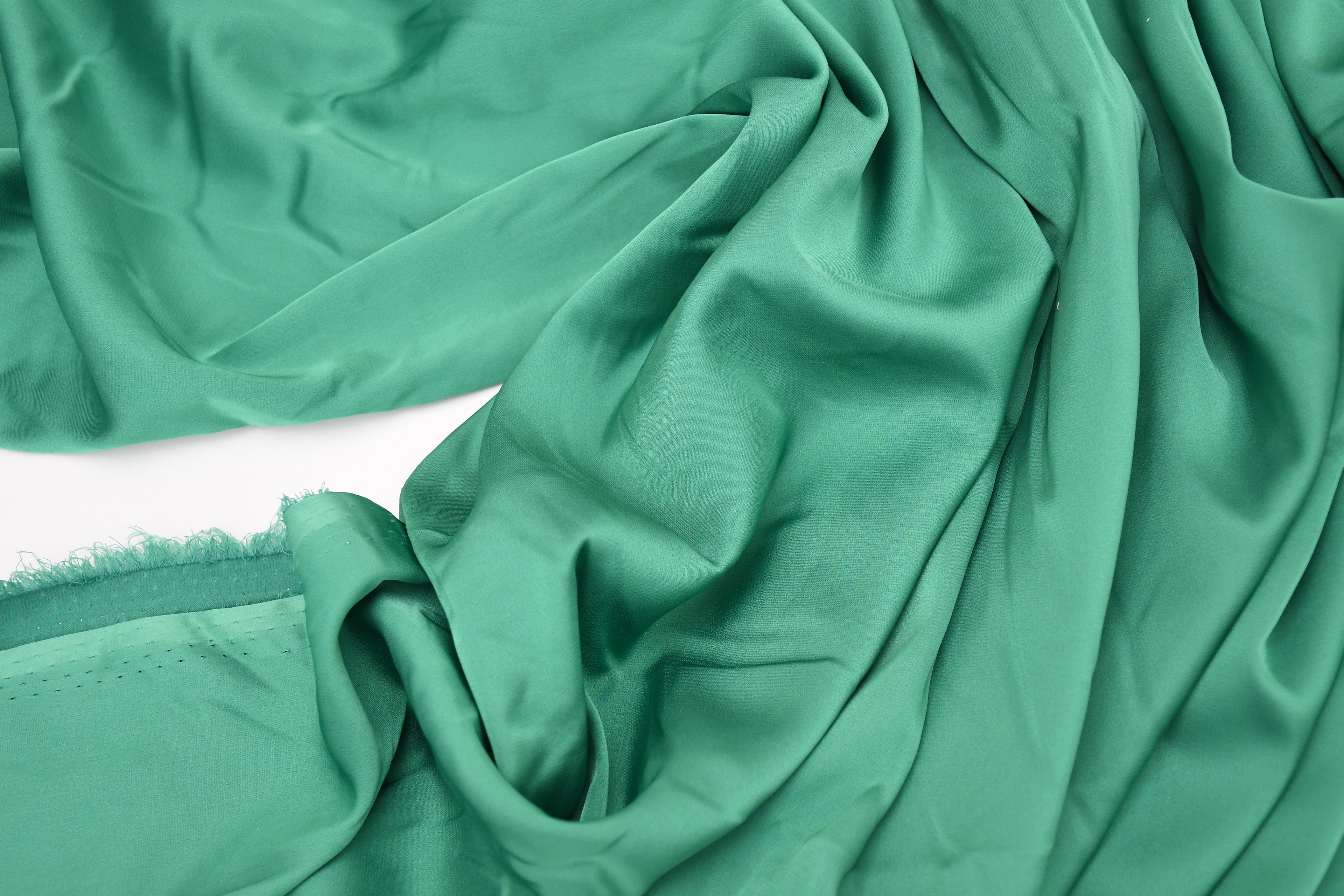 Silky Satin Stretch-Jade Green