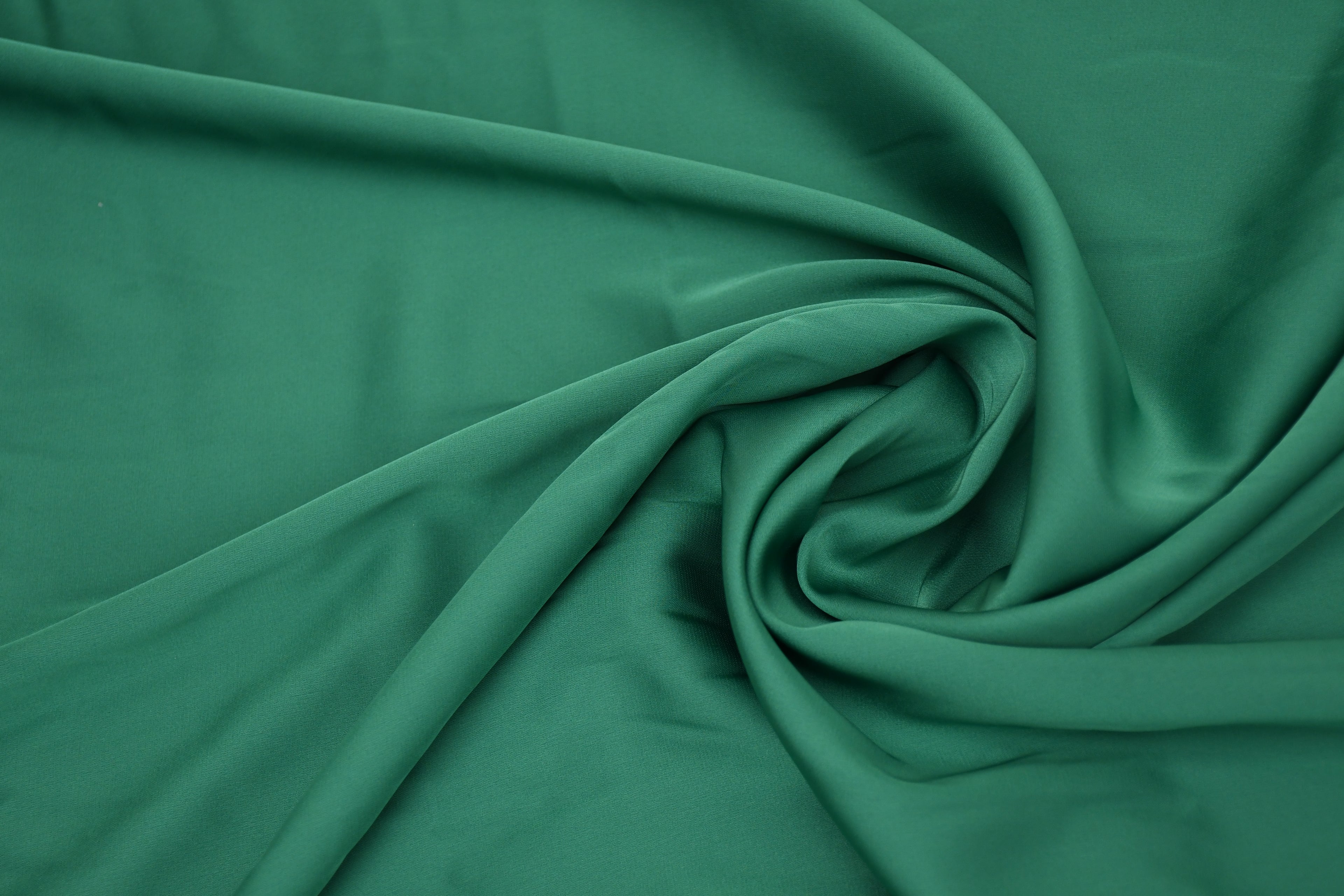 Silky Satin Stretch-Jade Green
