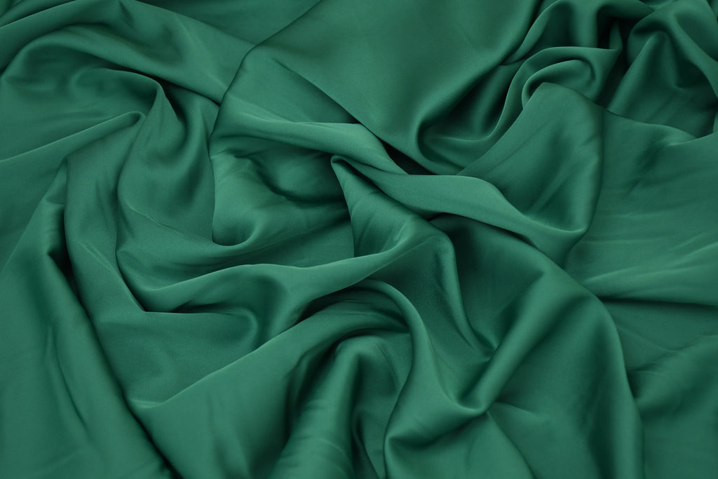 Silky Satin Stretch-Jade Green