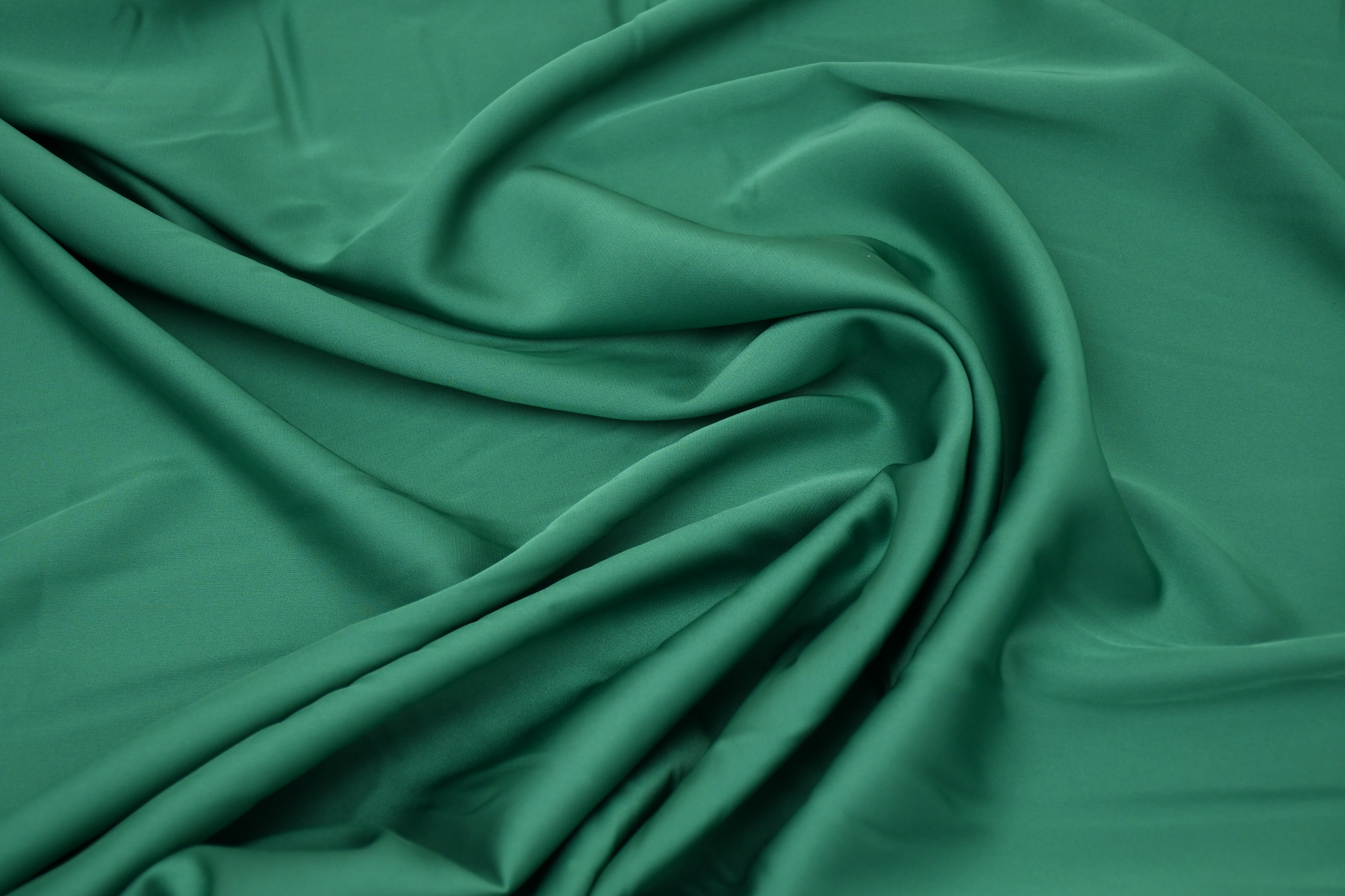 Silky Satin Stretch-Jade Green