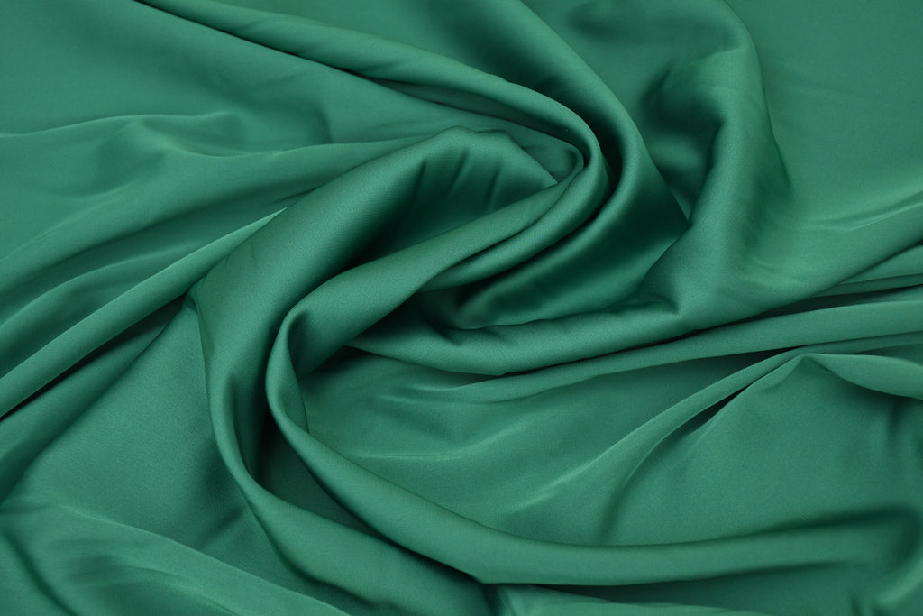 Silky Satin Stretch-Jade Green