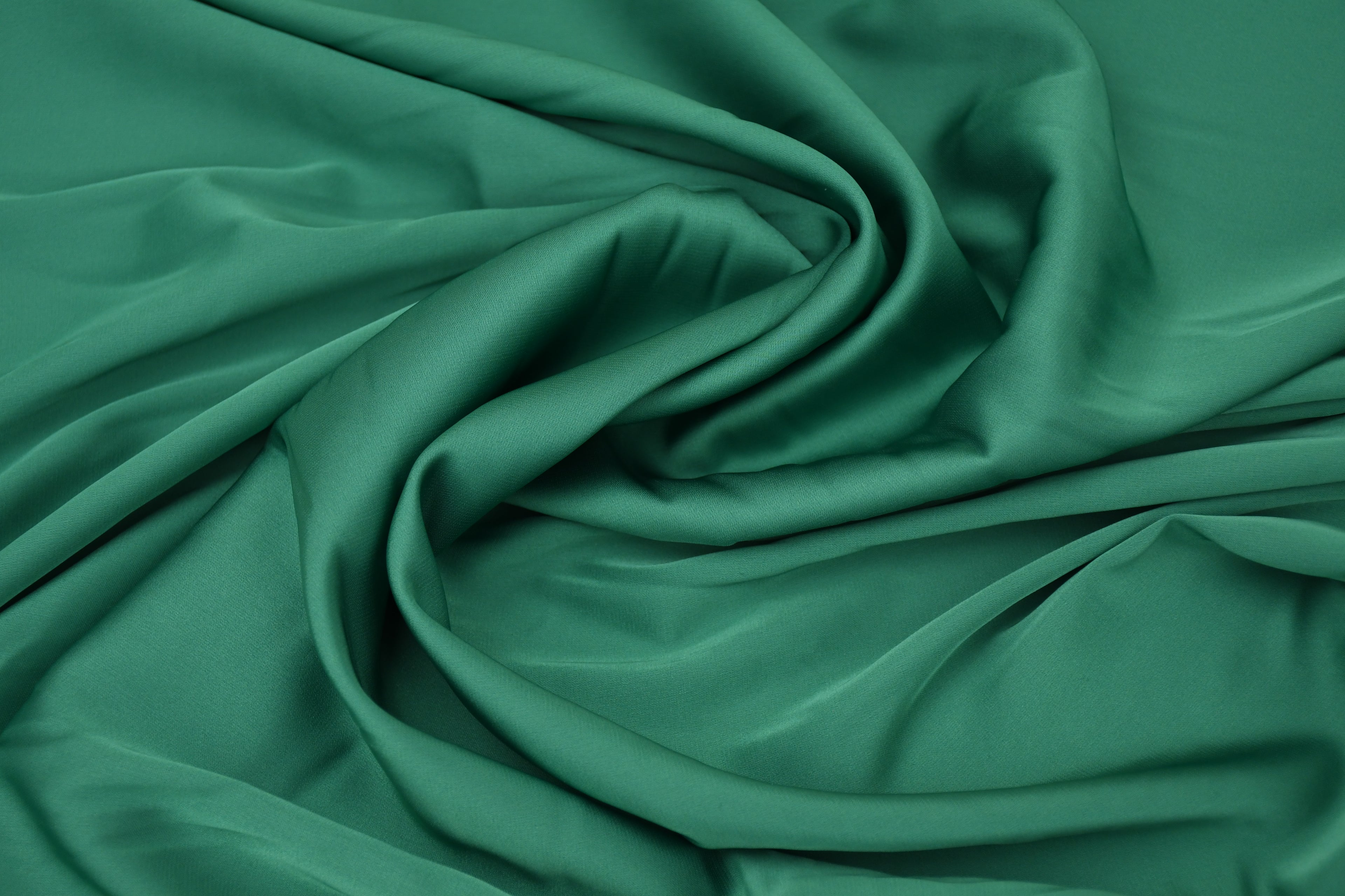 Silky Satin Stretch-Jade Green