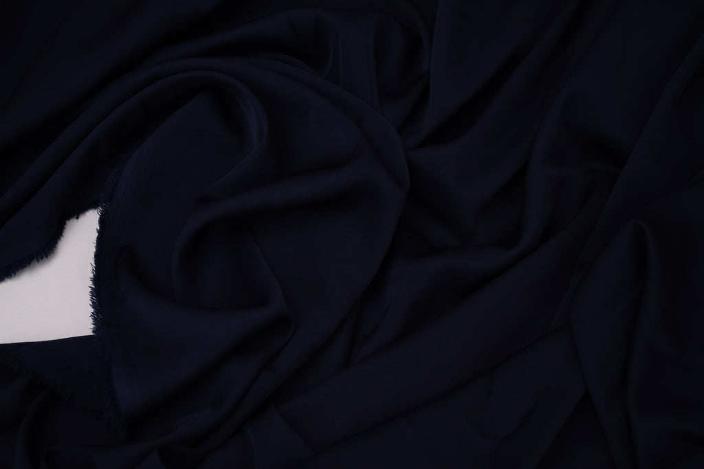 Silky Soft Stretch Satin-Deep Navy
