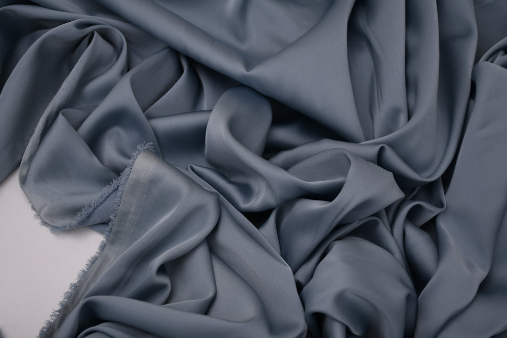 Silky Satin Stretch - French Blue