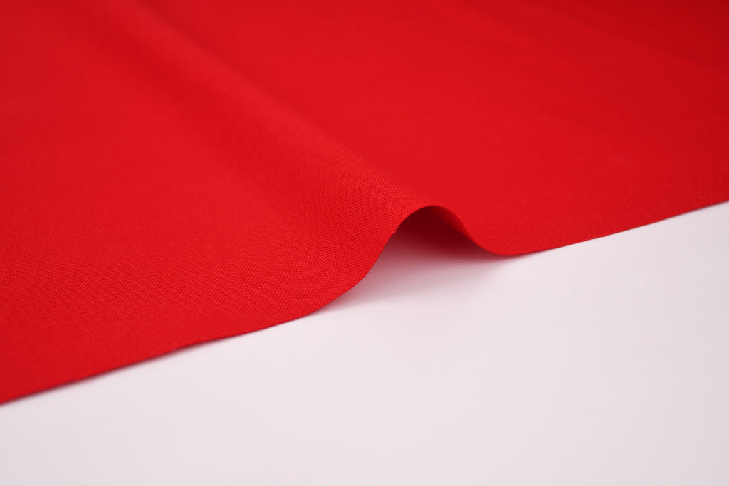 8oz 100% Cotton Canvas Fabric - Crimson